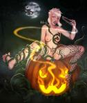 Halloween jack-o-lantern pumpkin vines // 1263x1494 // 4.2MB