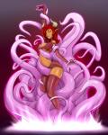 Cowgirl breasts_fondled dark_skin demon demoness foreplay summoning tentacles willing // 500x620 // 112.4KB