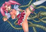 Pink_eyes Tentacle Vaginal blush bra_pull gloves headband pink_hair rape restrained skirt spread_legs suspension tears tentacles thighhighs twintails uncensored // 650x459 // 51.5KB