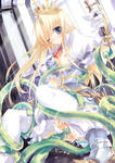 Princess Tentacle Vaginal blonde_hair blood blush captured clenched_teeth closed_eyes crown cum defeated giving_in gloves leg_grab rape small_breasts surprised sword torn_clothes uncensored waist_grab white_skin wink // 727x1027 // 361.9KB