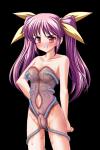 Tentacle bows clenched_teeth leg_grab nipple_latch purple_hair rape rape_suit red_eyes twintails uncensored // 400x600 // 939.7KB