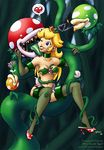 Piranha_Plant Princess_Peach higheels mario peach plant suspended willing // 615x889 // 90.0KB