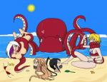 bikini_girls buried_in_sand mouth_gagged octopus // 1024x786 // 129.5KB