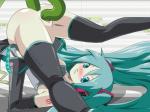 Hatsune_Miku Vaginal Zone anal ass_up blushing double_penetration painted_nails spread_legs stockings tentacles thigh-highs willing_girl // 640x480 // 216.5KB