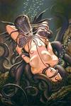 Cthulhu Tentacle air_bubbles ass_up blindfold brown_hair cunnilingus giving_in lovecraft medium_breasts on_back oral restrained tentacles underwater // 324x487 // 38.6KB
