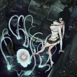 animated belt bikini breast_bounce eyeballs gif monster tentacles top_down_view underwate // 1080x1080 // 4.6MB