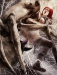 artist_DocHyde breeding monster rape red_head spider spider_monster spider_rape warrior_female web webbing // 1205x1587 // 477.6KB
