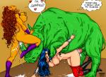 Beast_Boy Starfire breast_fondle breast_grab cum head_back legs_together moaning mounted teen_titans vaginal_penetration willing wonder_girl // 1200x871 // 256.4KB