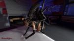 CGI Facehugger Xenomorph animated doggystyle mass_effect miranda_lawson // 627x353 // 2.8MB