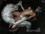 CGI Vaginal blue_hair elf highheels monster_rape painted_nails restrained // 850x637 // 125.5KB