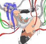 Heroine arms_chained bondage half_naked machine metal_tentacles tentacle_rape wires // 606x584 // 259.7KB