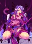 Judith Tentacle blue_hair breast_grab breast_squeeze cum elf gloves nipple_play oral pointed_ears purple_Eyes rape tales_of_vesperia waist_grab // 1200x1648 // 364.9KB