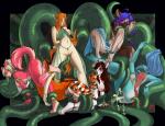 Furries Tentacle Vaginal elf long_hair multiple_girls oral red_hair restarined uncensored // 985x761 // 245.0KB