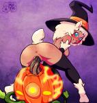 Halloween dark_skin pumpkin tanned_skin vaginal_penetration willing witch // 1042x1100 // 976.7KB