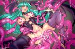 Morrigan_Aensland darkstalkers stomach_bulge succubus tentacles // 1280x853 // 405.3KB