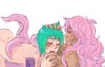 breast_lick dark_skin lesbian monster_girl willing yuri // 791x507 // 374.5KB