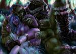 Night-elf Warcraft World_of_Warcraft nightelf orc // 1000x714 // 253.4KB