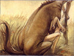 animal centaur hair_pull lapgirl naked rape reverse_cowgirl // 726x547 // 268.5KB