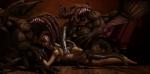 Tentacle dark_skin monster monsters nude tanned_skin willing // 1600x792 // 208.4KB