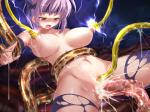 ayame clitoris_latch dead_or_alive electrostimulation kunoichi ninja nipple_latch purple_hair stockings tentacle_rape torn_clothes vaginal_cum // 800x600 // 632.6KB