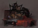 bed monster_rape restrained tentacle_rape // 960x715 // 648.3KB