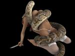 CGI arched_back knife snake snake_trap tights vore white_panties // 900x668 // 495.8KB