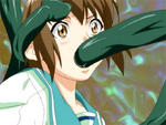 Tentacle blush brown_eyes brown_hair head_grab horror lowres oral rape schoolgirl // 320x242 // 21.1KB