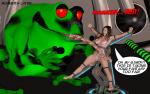 frog_monster impending_vore naked_woman restrained tongue_licking // 900x569 // 130.3KB