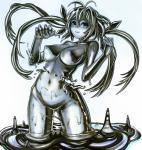 T1000 metal_slime_girl slime_girl // 905x950 // 889.1KB