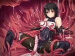 Heroine black_hair bodysuit fully_clothed tentacle_rape // 850x643 // 182.0KB