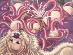 Ragnarok_Online Tentacle ballgag blonde_hair blue_eyes blush bondage breast_squeeze cum cum_overflow cumshot_internal gag large_breasts on_back ragnarok rape spread_legs tentacle_monster // 875x657 // 130.3KB