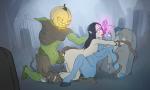 2_girls Draenei Elf_Girl anal from_behind lesbians naked pumpkin_monster tentacle_rape yuri // 1000x600 // 651.0KB