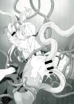 Morrigan monochrome tentacle_rape // 1200x1680 // 379.3KB