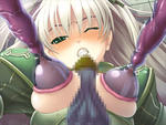 Tentacle blonde_hair blush breast_fuck breast_latch breast_squeeze censored clenched_teeth green_eyes nipple_latch nipple_penetration rape twintails // 800x600 // 244.5KB