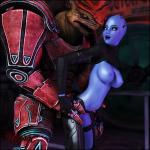 3D Asari comic krogan mass_effect vaesark // 1200x1200 // 193.8KB