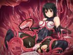 Heroine black_hair bodysuit eyes_wide fully_clothed tentacle_rape torn_clothes vaginal_penetration x-ray // 850x643 // 193.4KB
