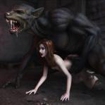 CGI bent_over brown_hair monster on_all_fours painted_nails rape vaginal_penetration waist_grab werewolf willing // 1109x1109 // 747.3KB