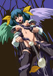 Dizzy Necro Tentacle angel belly_button blue_hair bow breast_fuck censored cum egg eggs guilty_gear leg_grab oviposition rape red_eyes tears tentacles_under_clothes thighhighs // 557x801 // 303.5KB