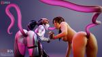 Lara_Croft Overwatch Tomb_Raider Widowmaker tentacle_rape // 1280x720 // 229.1KB