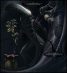 Facehugger Xenomorph alien experiment male restrained unwilling // 1374x1500 // 1.4MB