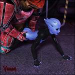 3D Asari comic krogan mass_effect vaesark // 1200x1200 // 207.4KB