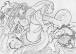 fighting_back red_sonja sketch tentacle_rape // 1042x748 // 330.3KB